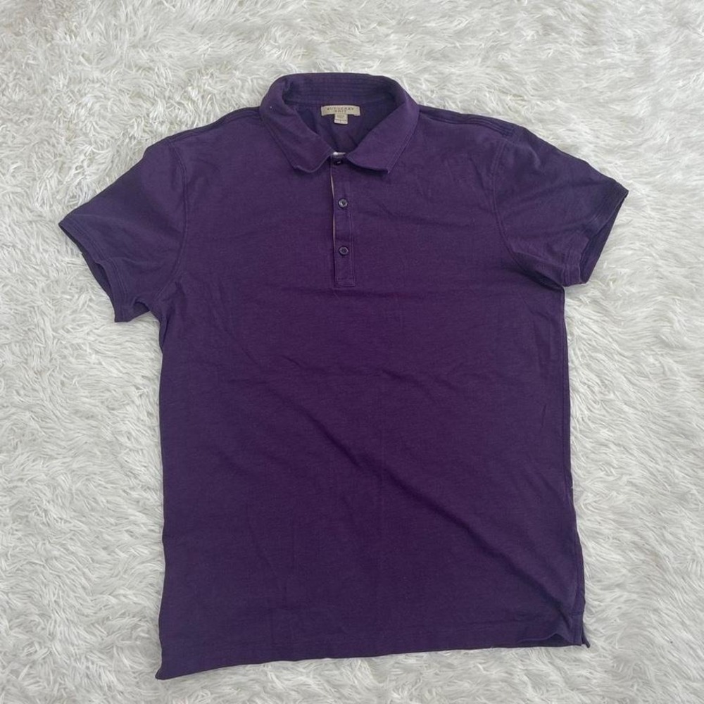 Luxury Prep Burberry Brit purple polo shirt Size L